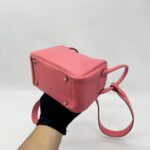 Hermes Mini Lindy Clemence Rose Azalee PHW