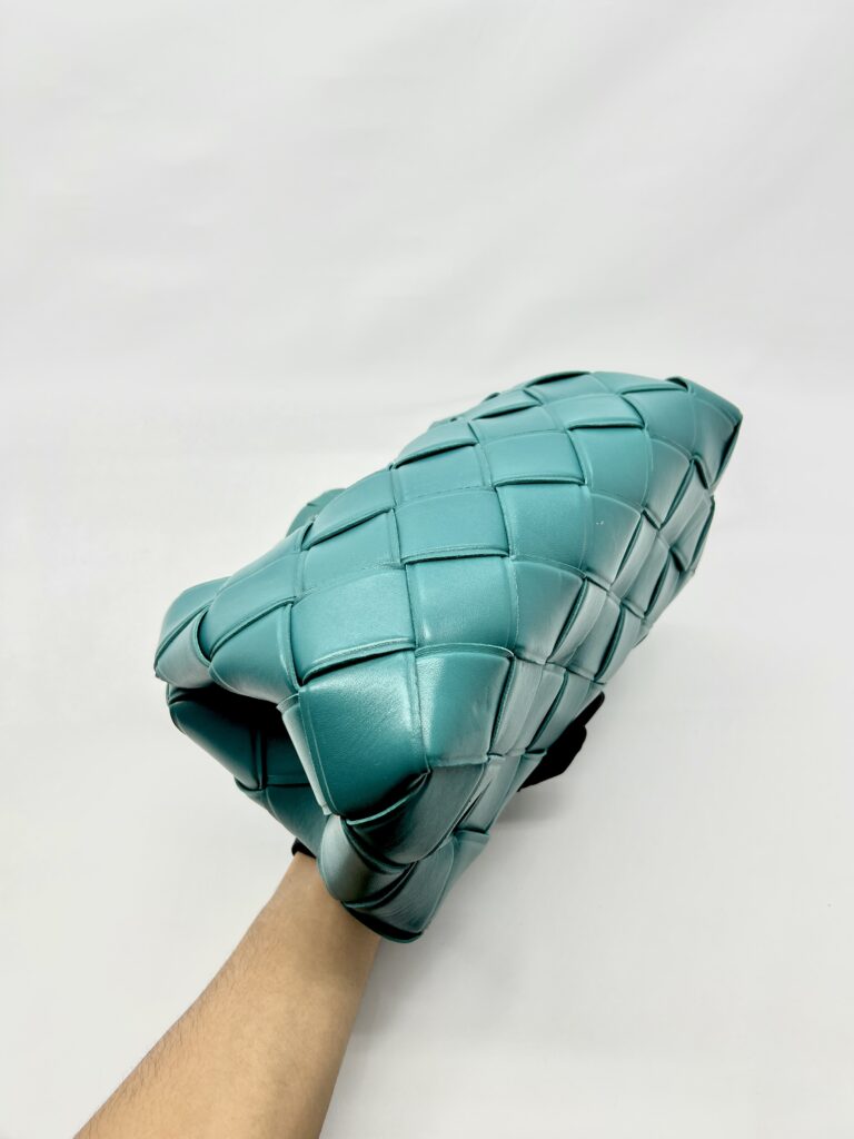 Bottega Veneta Grasp Top Handle Intrecciato Green