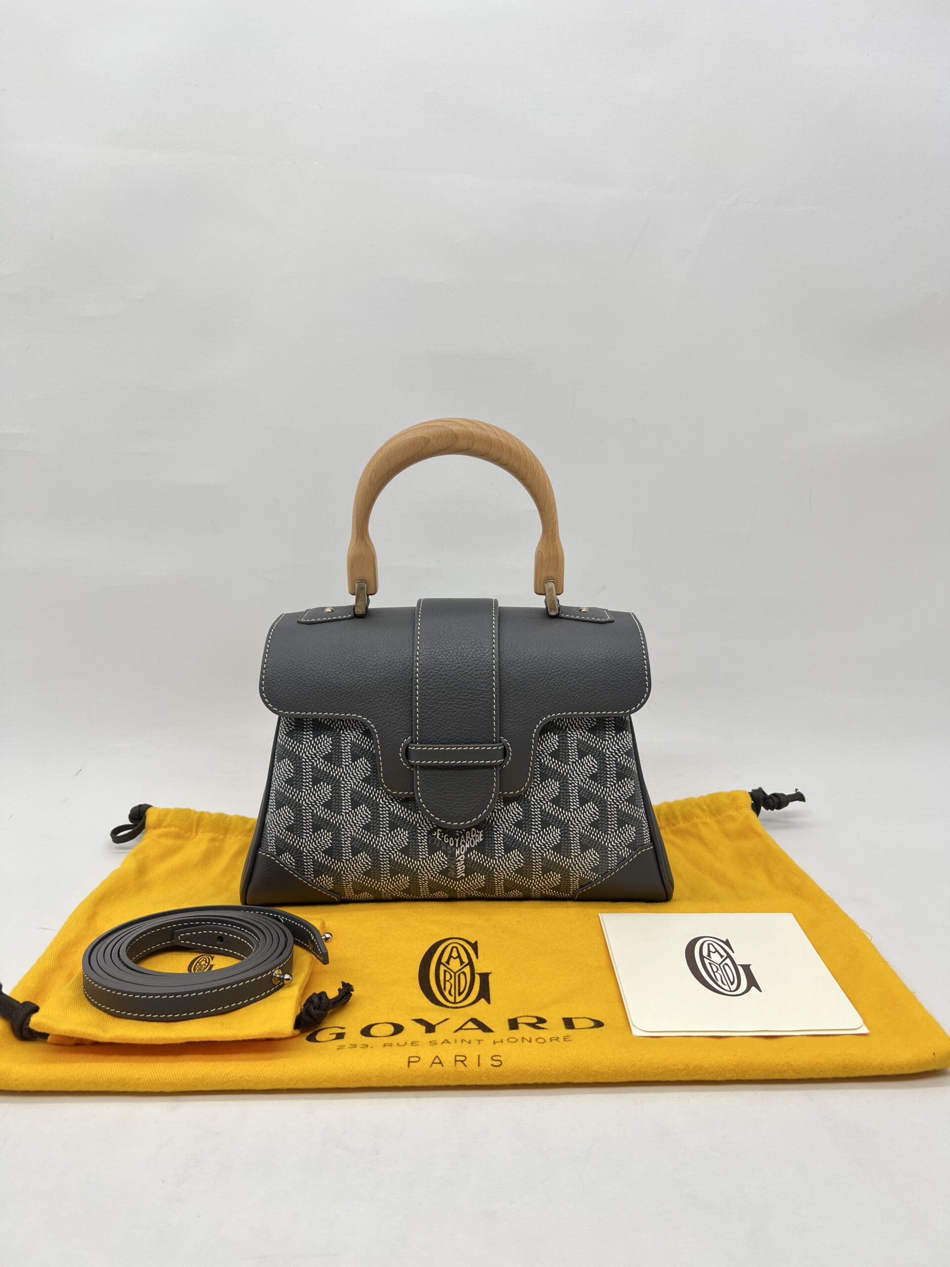 Goyard Saigon Souple Mini Goyardine Gris SHW