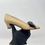 Velentino Bowow 45 Pump Heels Nude Black