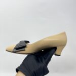 Velentino Bowow 45 Pump Heels Nude Black