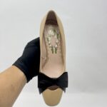 Velentino Bowow 45 Pump Heels Nude Black
