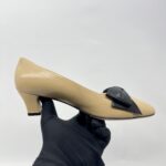 Velentino Bowow 45 Pump Heels Nude Black