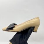 Velentino Bowow 45 Pump Heels Nude Black
