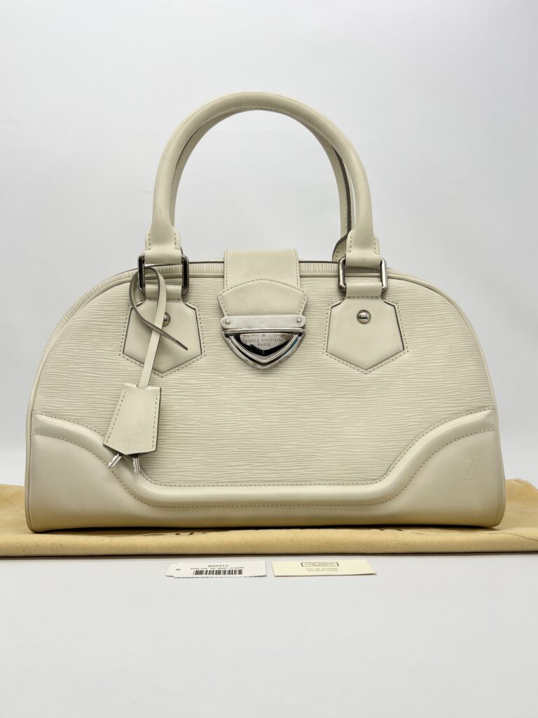 Louis Vuitton Bowling Montaigne GM Epi White SHW