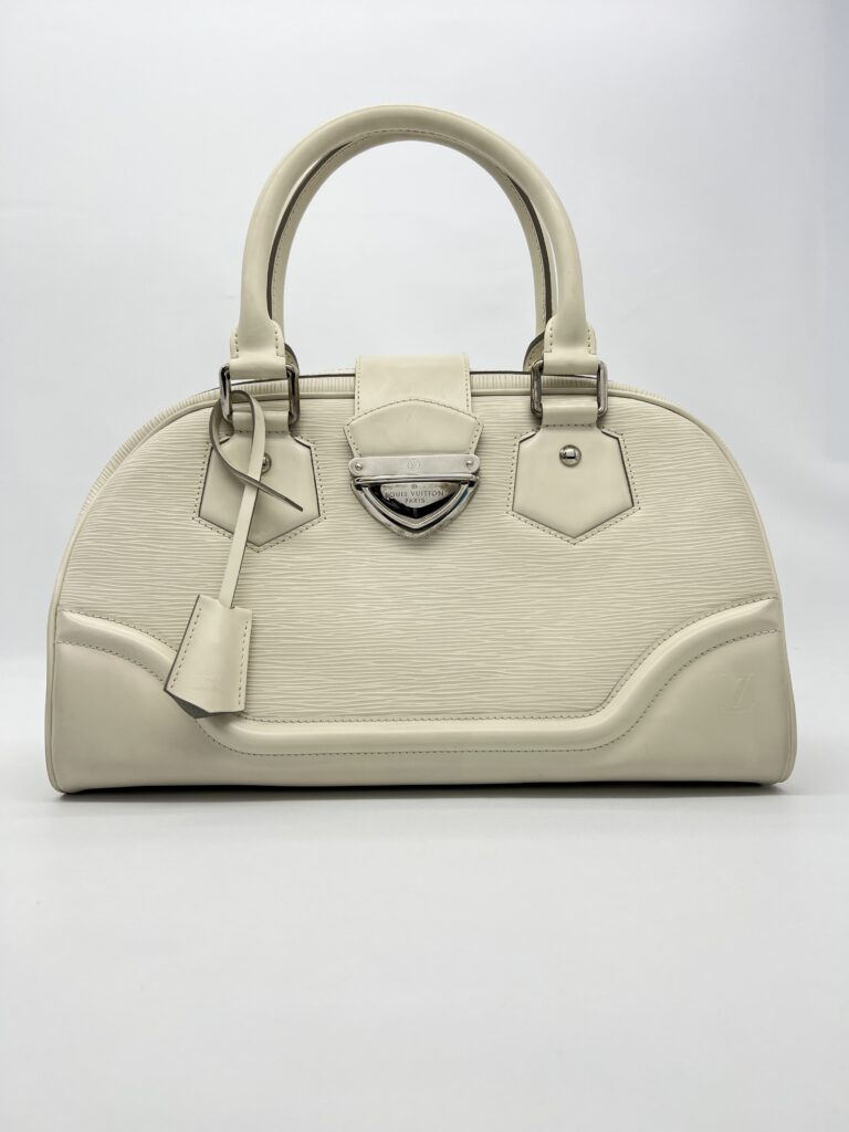 Louis Vuitton Bowling Montaigne GM Epi White SHW
