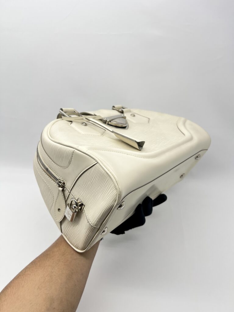 Louis Vuitton Bowling Montaigne GM Epi White SHW