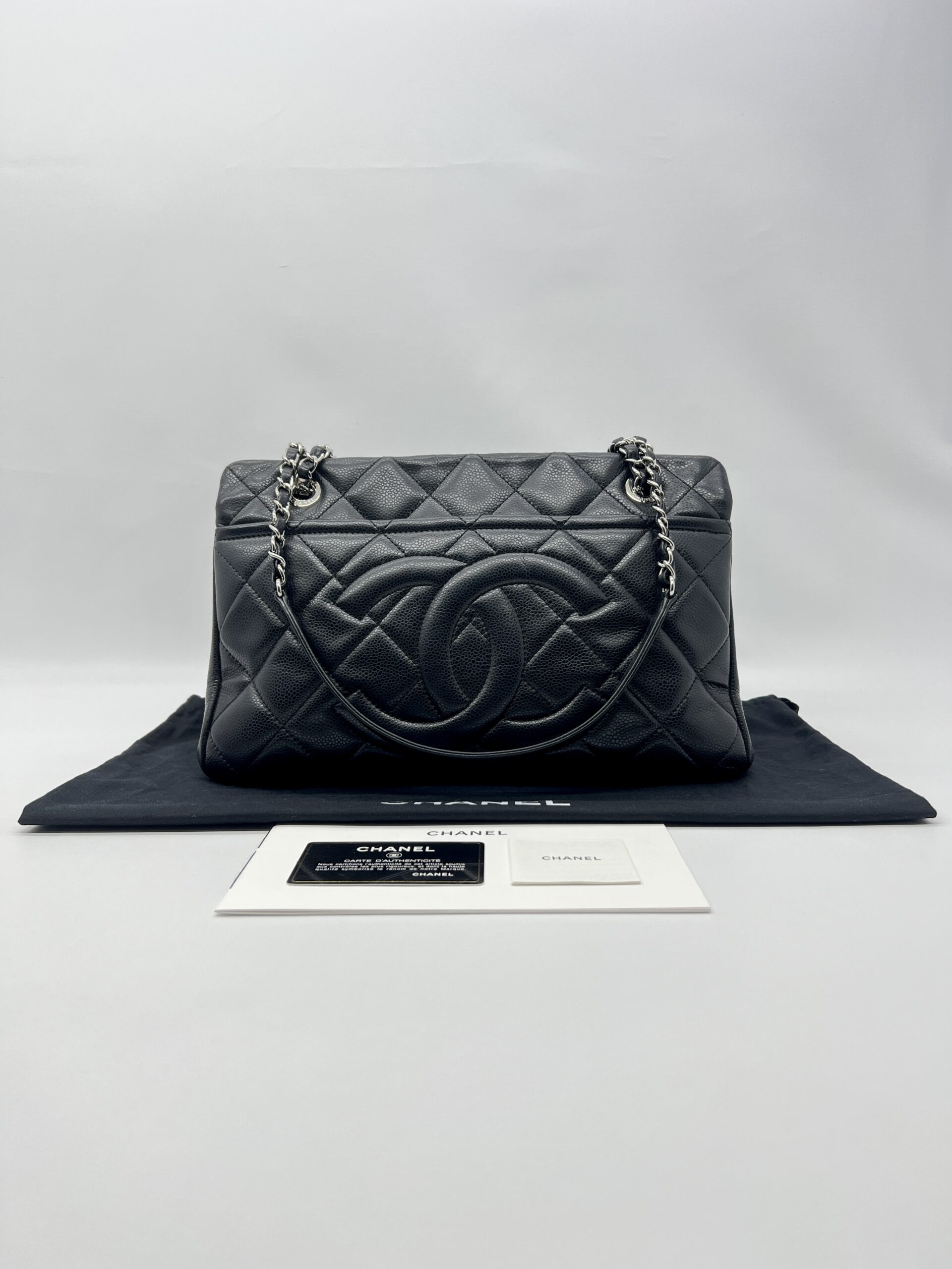Chanel Timeless CC Tote Caviar Black SHW