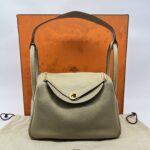 Hermes Lindy 30 Clemence Trench GHW