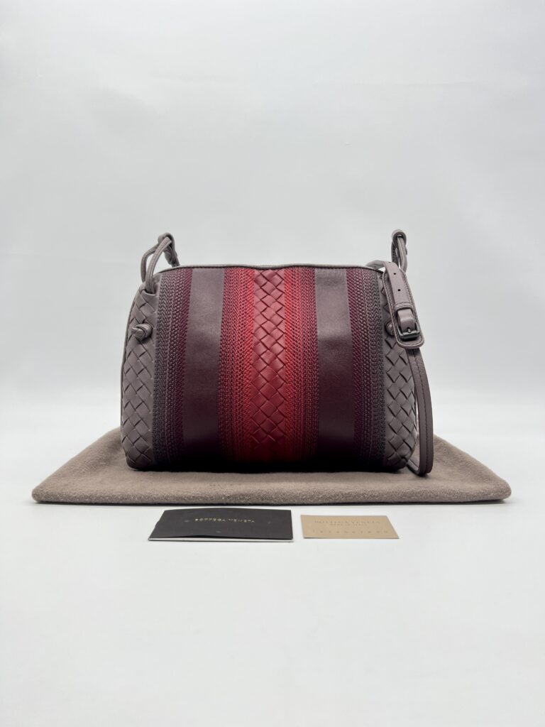 Bottega Veneta Nodini Sling Bag Purple Red