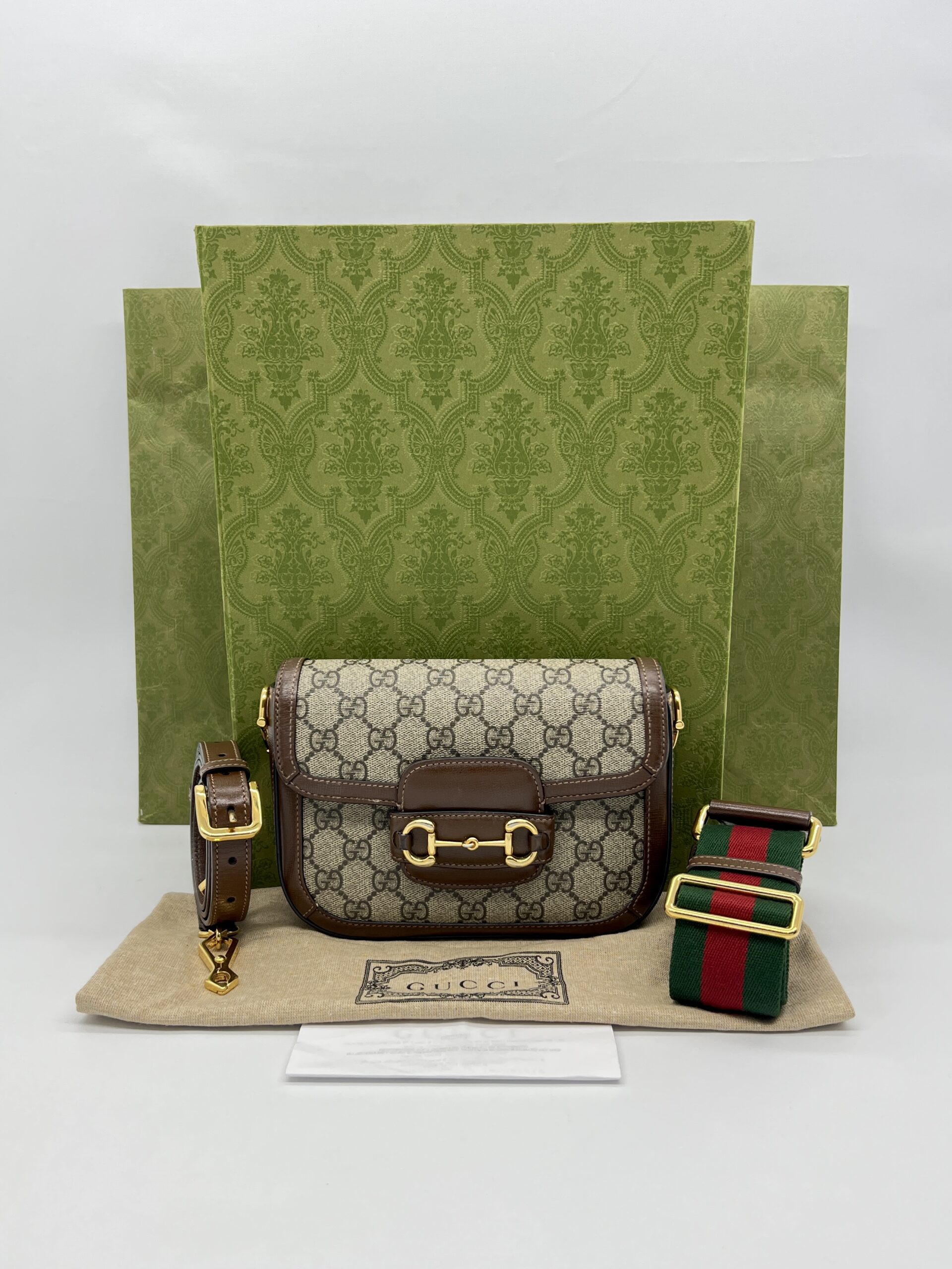 Gucci Horsebit GG Supreme Brown GHW