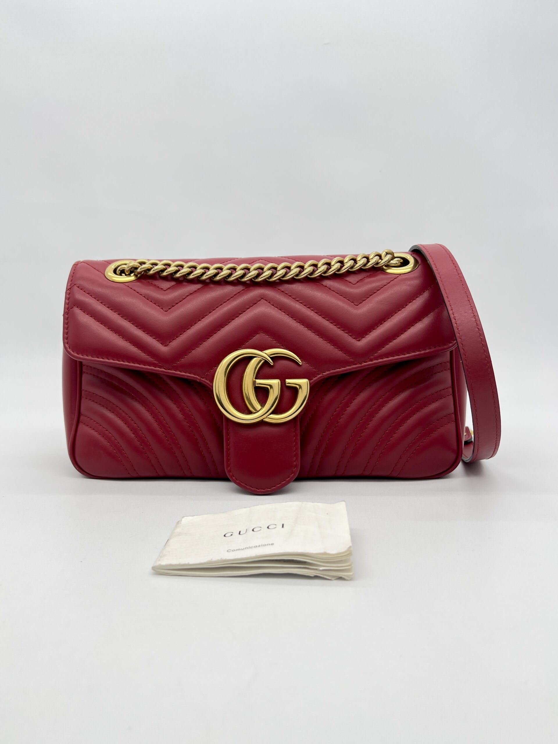 Gucci Marmont Small Red GHW
