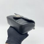 Gucci Marmont Super Mini Geometric Black SHW