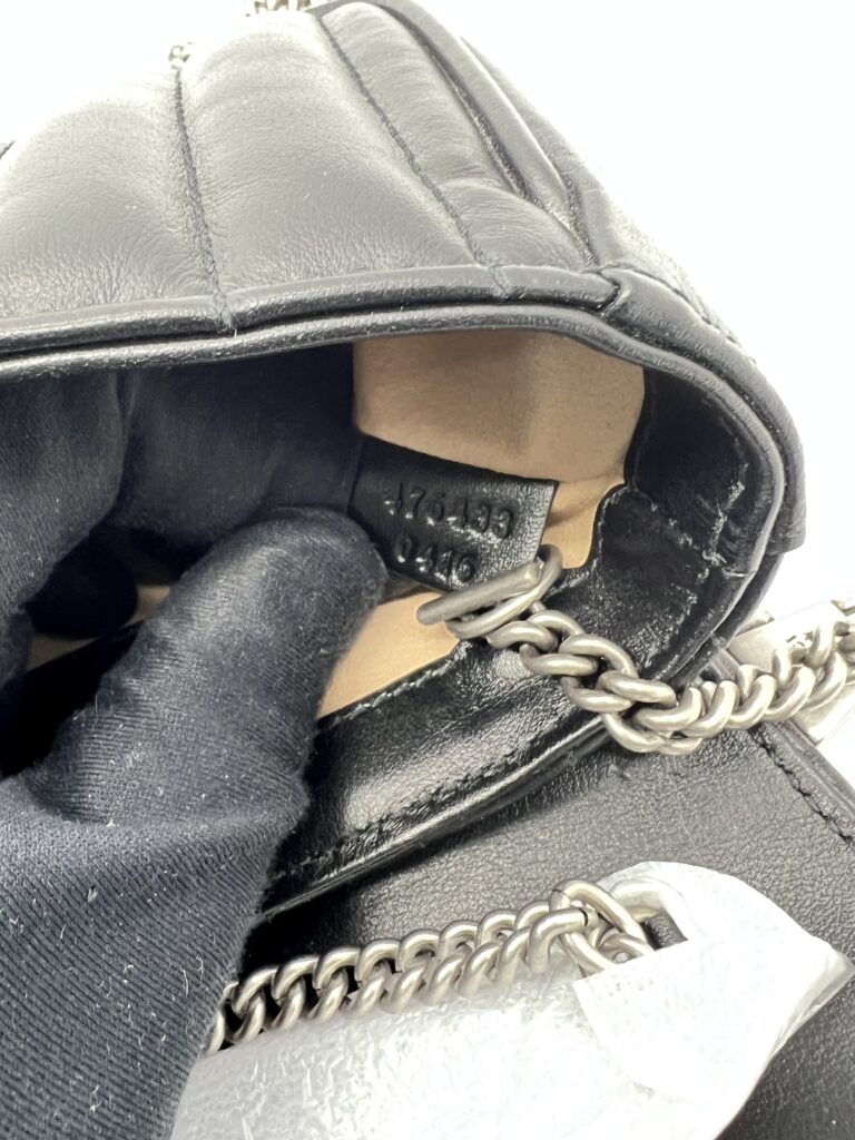 Gucci Marmont Super Mini Geometric Black SHW