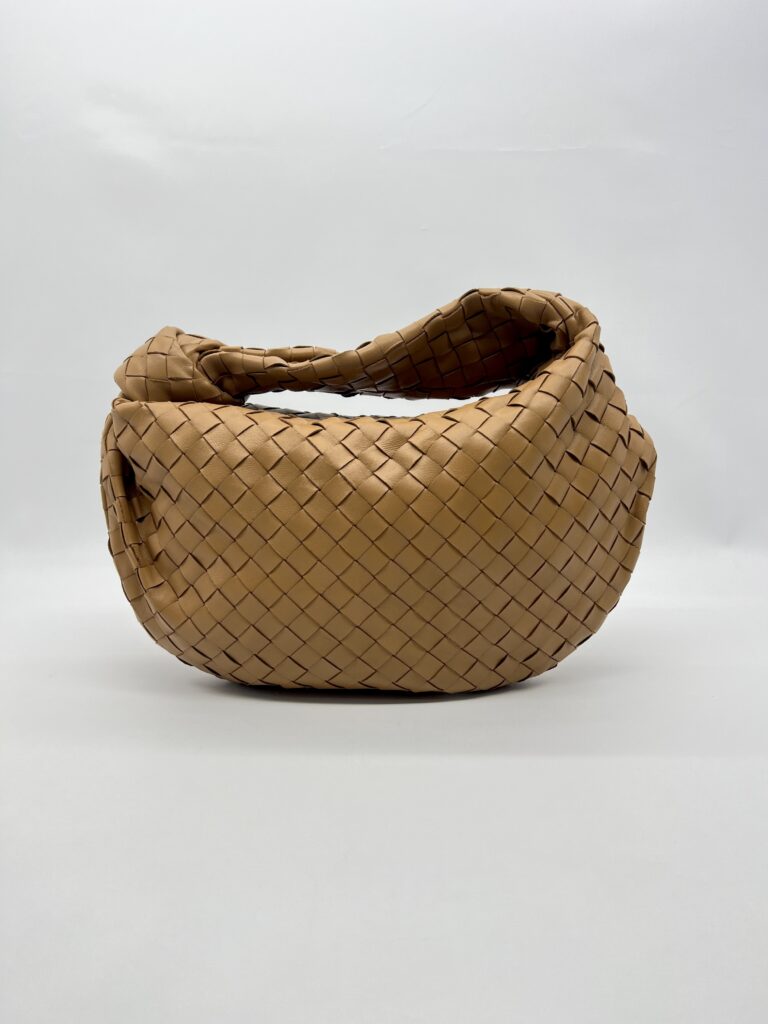 Bottega Veneta Teen Jodie Intrecciato Caramel GHW