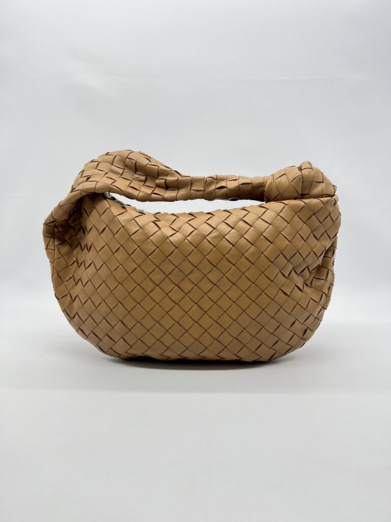 Bottega Veneta Teen Jodie Intrecciato Caramel GHW