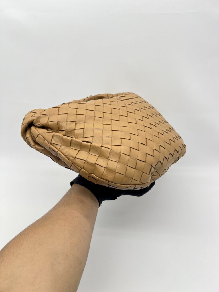 Bottega Veneta Teen Jodie Intrecciato Caramel GHW