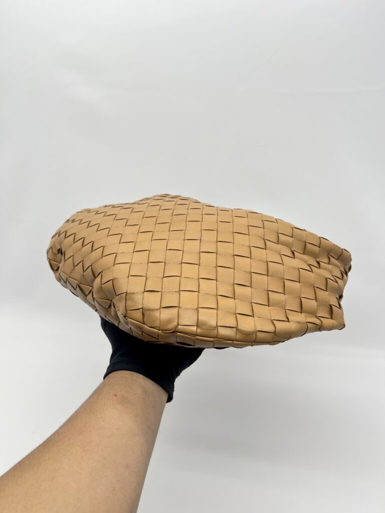 Bottega Veneta Teen Jodie Intrecciato Caramel GHW