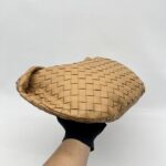 Bottega Veneta Teen Jodie Intrecciato Caramel GHW