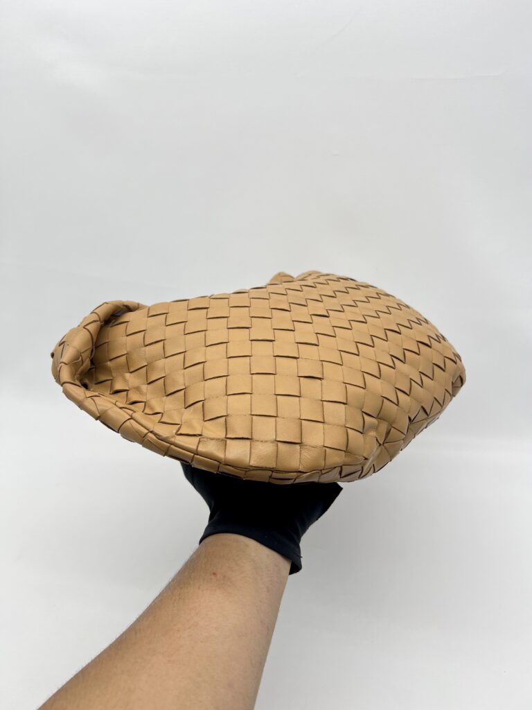 Bottega Veneta Teen Jodie Intrecciato Caramel GHW