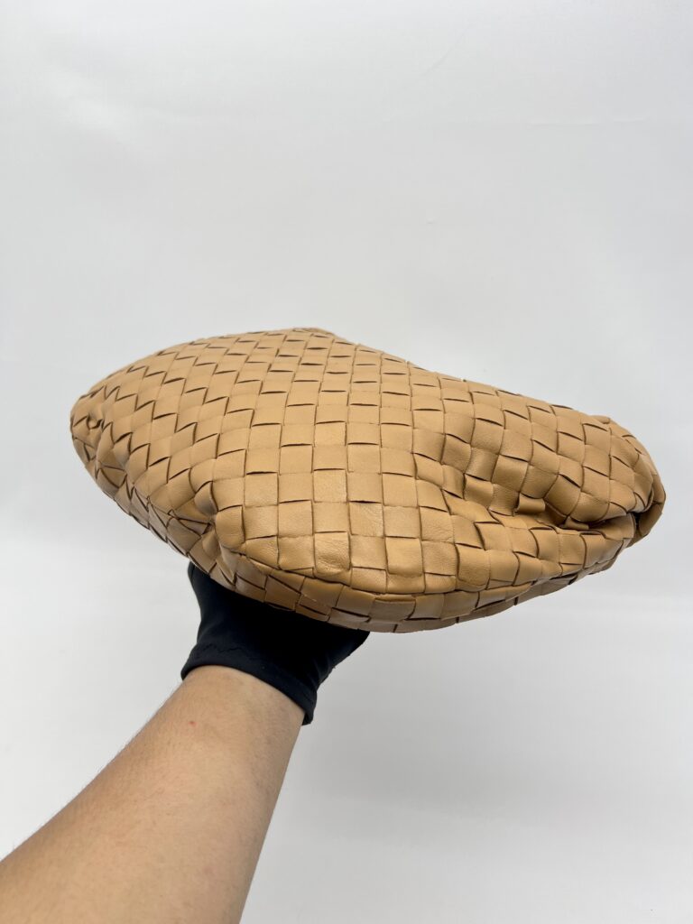 Bottega Veneta Teen Jodie Intrecciato Caramel GHW