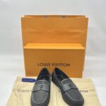 Louis Vuitton Soho Flat Loafer Perforated Calf Black