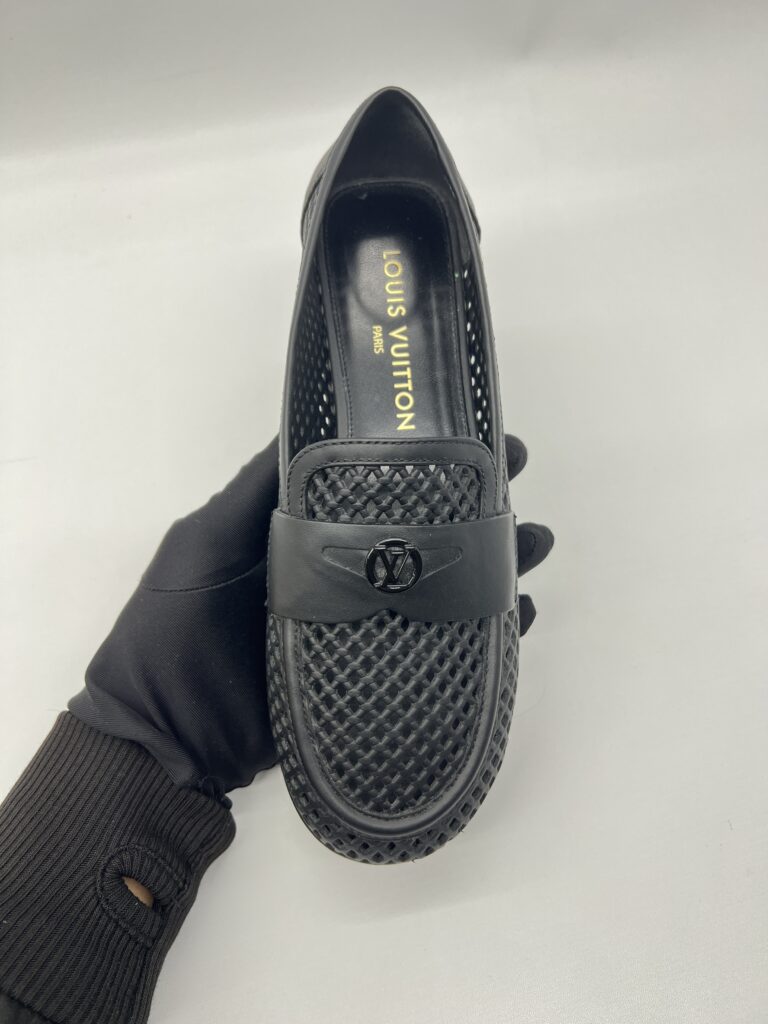 Louis Vuitton Soho Flat Loafer Perforated Calf Black