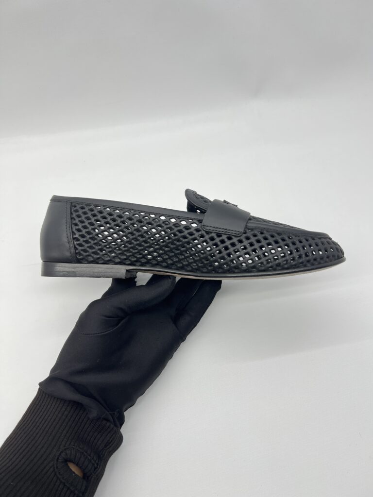 Louis Vuitton Soho Flat Loafer Perforated Calf Black