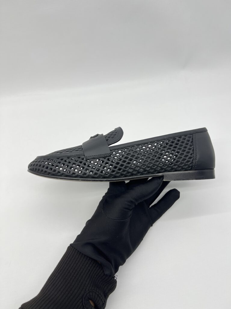 Louis Vuitton Soho Flat Loafer Perforated Calf Black