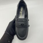 Louis Vuitton Soho Flat Loafer Perforated Calf Black