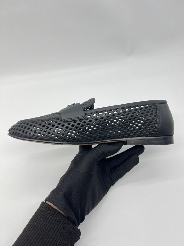 Louis Vuitton Soho Flat Loafer Perforated Calf Black