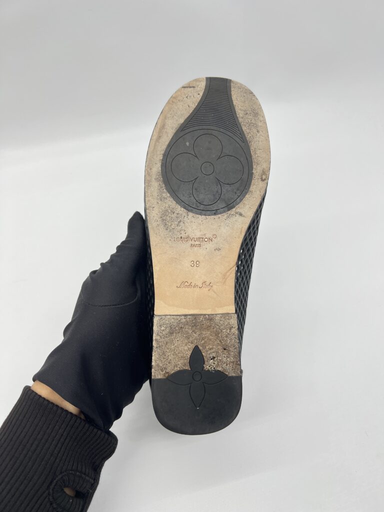 Louis Vuitton Soho Flat Loafer Perforated Calf Black