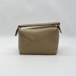 Loewe Mini Puzzle Edge Grained Taupe GHW