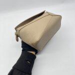 Loewe Mini Puzzle Edge Grained Taupe GHW