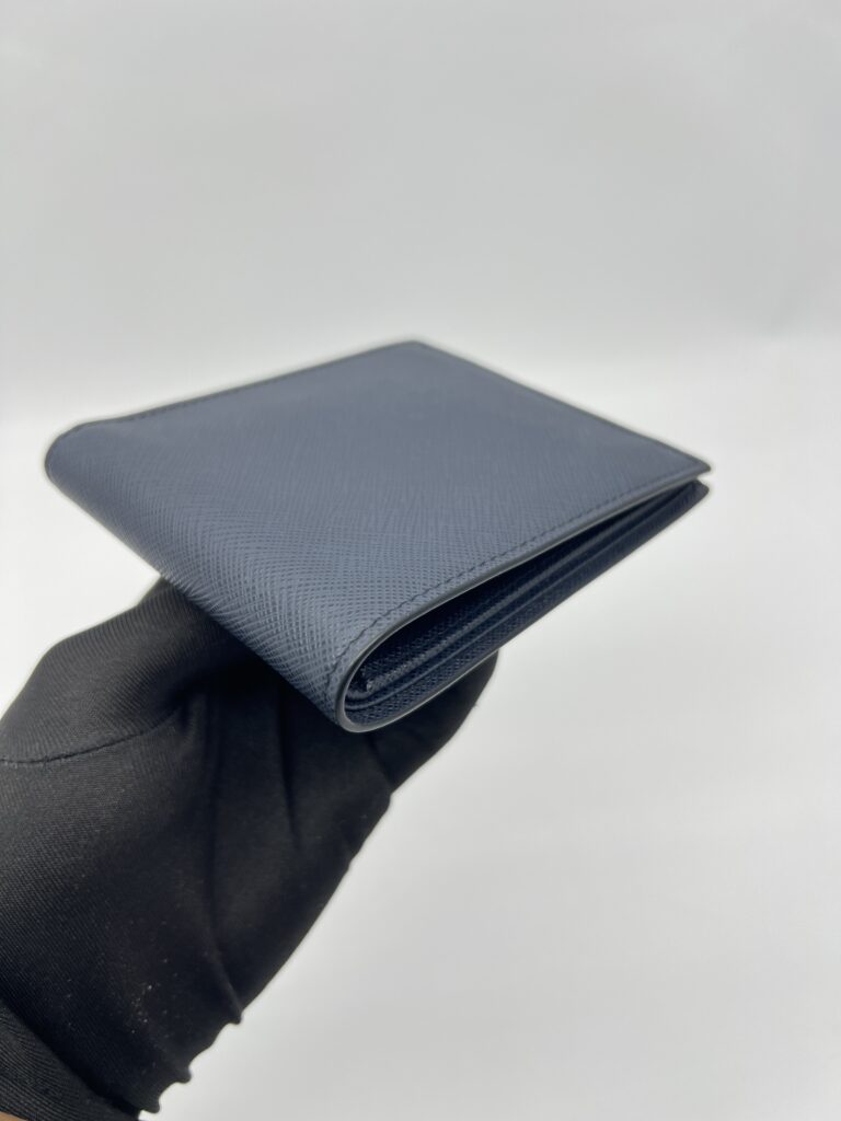 Prada Bifold Wallet Saffiano Navy Bal Tico