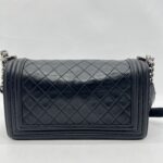 Chanel Boy 25 Lambskin Black RHW