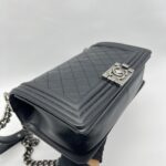 Chanel Boy 25 Lambskin Black RHW