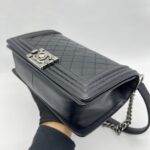 Chanel Boy 25 Lambskin Black RHW