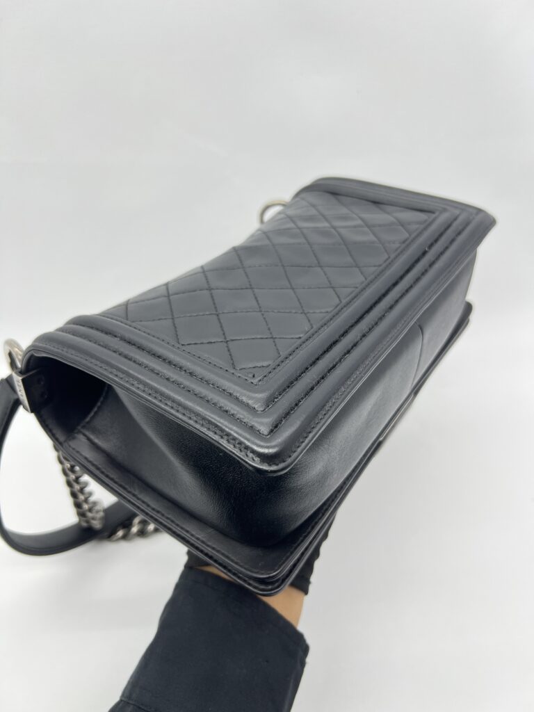 Chanel Boy 25 Lambskin Black RHW
