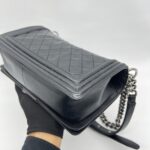 Chanel Boy 25 Lambskin Black RHW