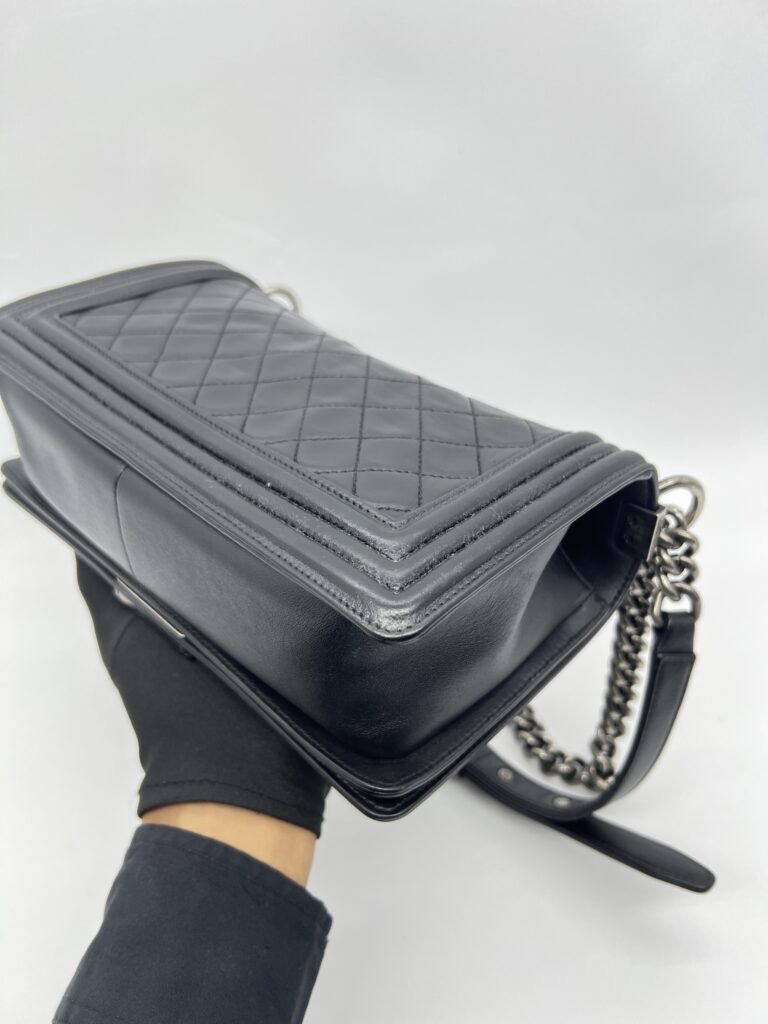Chanel Boy 25 Lambskin Black RHW