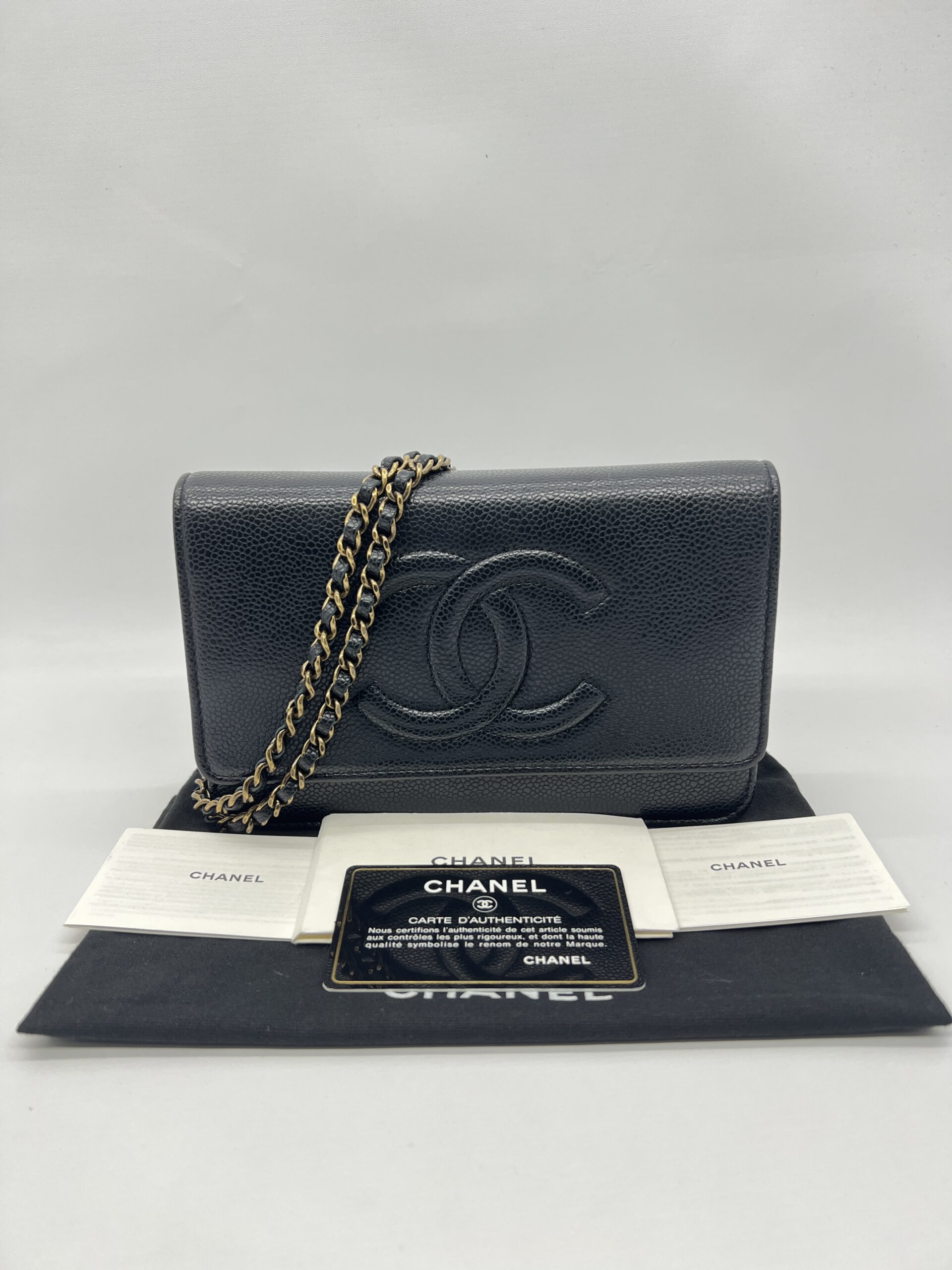 Chanel Timeless Wallet On Chain Caviar Black GHW