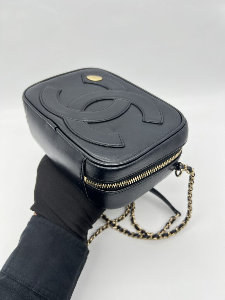 Chanel CC Mania Camera Case Black GHW