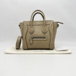 Celine Mini Luggage Taupe Caramel SHW
