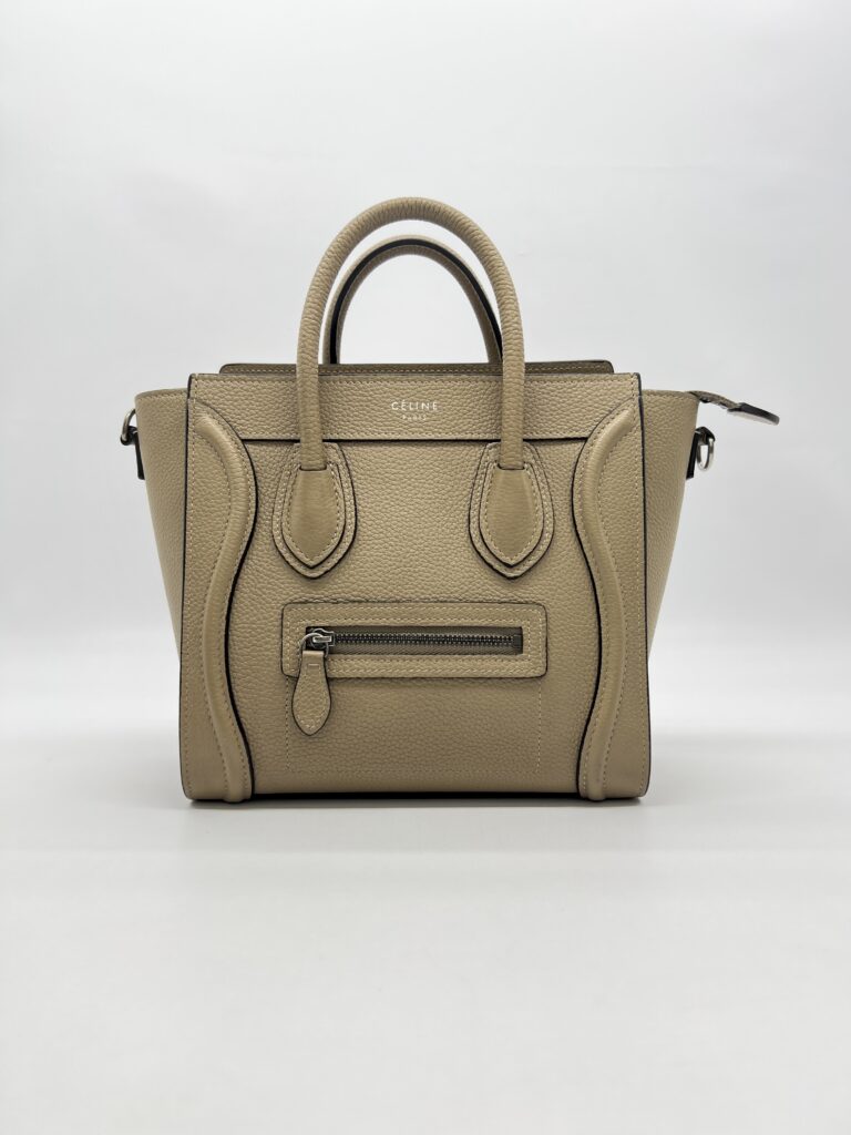 Celine Mini Luggage Taupe Caramel SHW