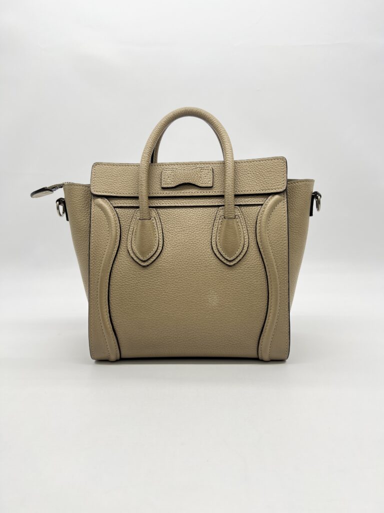 Celine Mini Luggage Taupe Caramel SHW