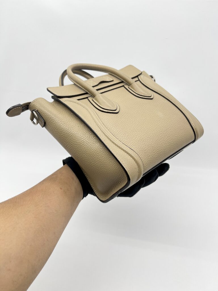 Celine Mini Luggage Taupe Caramel SHW