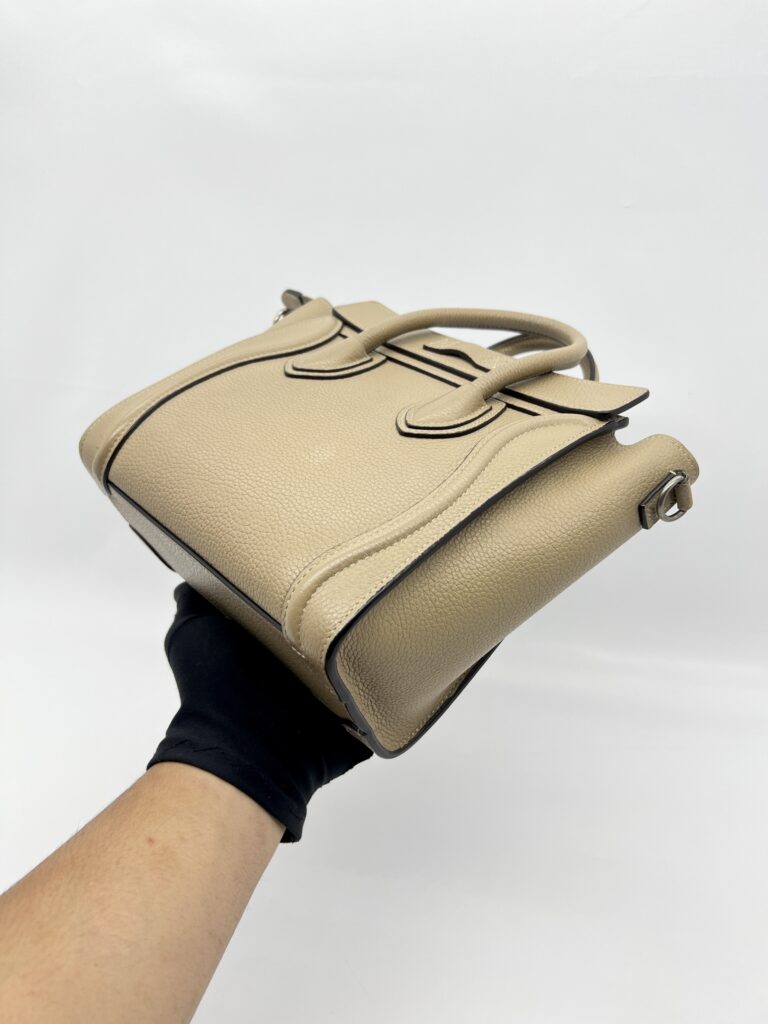 Celine Mini Luggage Taupe Caramel SHW