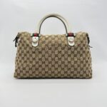 Gucci Match Ball Boston GG Canvas Beige White SHW