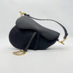Dior Saddle Medium Grained Black GHW